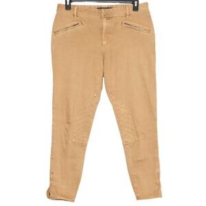 Ralph Lauren Jeans Equestrian Moto Preppy Minimalist Utility Streetwear Brown 32